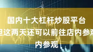 国内十大杠杆炒股平台但这两天还可以前往店内参观